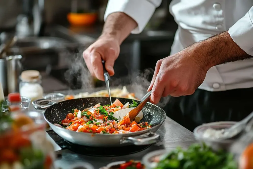 Step-by-Step Cooking Process of Chinese Pepper Steak